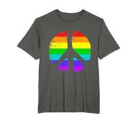 Rainbow Peace Sign Graphic Camiseta