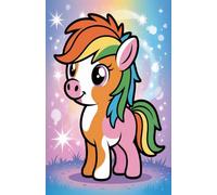 Rainbow Pony Grid Notebook: Cute Magical Horse Journal for Kids, Teens, School, Math, Notes, Sketching, and Creative Planning