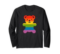 Rainbow Pride Flag Bear Gay Manga Larga