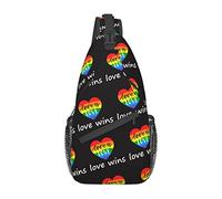 Rainbow Pride LGBTQ Sling Bag Senderismo Mochila Crossbody Hombro Mochila Viaje Chest Pack para Hombres Mujeres