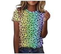 Rainbow Pride Month LGBT Arcoíris Mes del Orgullo Camiseta De Manga Corta con Cuello Y Estampado De para Mujer