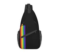 Rainbow Pride Sling Bag Senderismo Mochila Crossbody Hombro Mochila Viaje Chest Pack para Hombres Mujeres