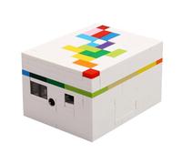 Rainbow Puzzle Box - Juegos mentales de lógica, Juego de diversión educativa, Piezas Coloridas Hechas a Mano | del estrés Mejora de la concentración Relajación Hobby Compromiso Desafío para niñ