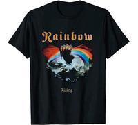 Rainbow Rising Richie - Camiseta negra unisex para hombre, Negro, XXL