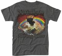 Rainbow Rising T-Shirt Short Sleeve Top Graphic tee Printed T-Shirt for Men Dark Grey L
