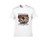 Rainbow Rising Tour - Camiseta unisex de algodón con cuello redondo para hombre, color blanco, Negro, XL