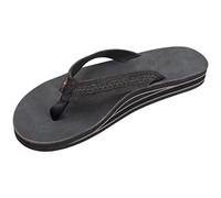 Rainbow Sandals The Willow - Sandalias de piel de doble capa, Negro (negro (PREMIER BLACK)), 37.5/38.5 EU