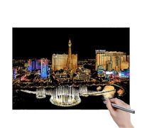 Rainbow-Scrattch - Papel Recubierto Negro, Herramienta para rascar, Material artístico para niños, del estrés para Adultos, artículo de Juego imaginativo | Conjunto de revelación de Vista