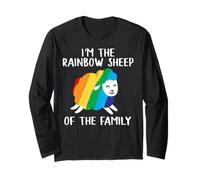 Rainbow Sheep Queer Lesbianas Gay CSD Orgullo Fiesta Wear LGBT Manga Larga