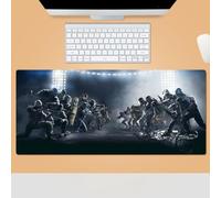 Rainbow Six - Alfombrilla de mouse con base de goma antideslizante, impermeable y suave, XXL, decoración de sala de juegos para jugadores (R7)