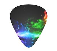 Rainbow Sky And Moon StOlmx - Juego de púas de guitarra - Diseño de impresión completa, 3 grosores disponibles