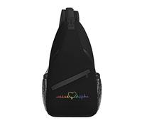 Rainbow Sling Bag Casual Crossbody LGBT Bandolera Mochila Chest Daypack para Exteriores