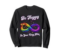 Rainbow Snake Be Happy in Your Own Skin Autism Concientización Sudadera