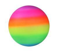 Rainbow Soccer Ball - PVC Inflatable Design, Colorido Beach Ball, Party Game Balls | Lightweight Blow Up Structure, Outdoor Kids Balls For Beach Play, Swimming Pool, Birthday Party, Garden Fun