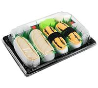 Rainbow Socks - Calcetines de sushi para mujer y hombre - Tamago Butterfish Atún Salmon Butterfish Calamar Butterfish Maki - 2 pares, Tamago/Butterfish, 41-46