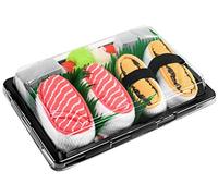 Rainbow Socks - Calcetines para sushi Salmon Tamago - 2 pares, Salmon/Tamago, 41-46