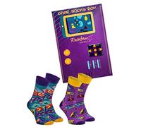 Rainbow Socks - Game Socks Box - Calcetines Para Fanáticos Del Juegos De Consola, Máquinas De Juego - 2 Pare - Talla 36-40