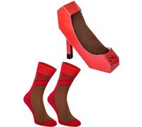 Rainbow Socks - High Heels Tacones Altos Box Socks - Mujer Calcetines de Regalo para fans de los Tacones de Aguja - Patrón Número 2-1 Par - Talla 41-46