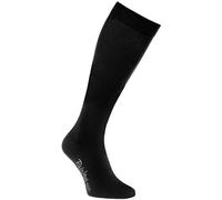 Rainbow Socks - Hombre Mujer Altos Calcetines Largos Hasta de Rodilla de Algodón - 1 Par - Negro - Talla 36-38