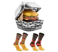 Rainbow Socks - Hombre Mujer Divertidos Calcetines de Hamburguesa - 2 Pares - Talla UE 36-40