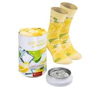 Rainbow Socks - Hombre Mujer Divertidos Calcetines de Lata de Limonada Fria - 1 Par - Talla 36-40