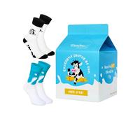 Rainbow Socks - Hombre Mujer Leche Calcetines in Box - Divertidos Calcetines con Estampado de Vaca y Leche - Milk Socks Box - 2 Pares - Talla 41-46
