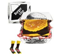 Rainbow Socks - Mini hamburguesa Socks Box - Calcetines divertidos para hombre y mujer - 1 par, arco iris (amarillo, rojo, azul, etc.), 41-46