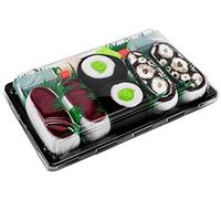 Rainbow Socks - Mujer Hombre Calcetines Sushi Pulpo Atún Maki de Pepino - 3 Pares - Tamaño 36-40