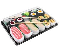 Rainbow Socks - Mujer Hombre Calcetines Sushi Tamago Pampanito Salmón 2x Maki - 5 Pares - Tamaño 36-40