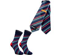 Rainbow Socks - Necktie Gentlemen Box Socks - Hombre Calcetines con Corbata Novedosos - El regalo para un Caballero - 1 Paar - Talla 41-46