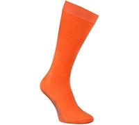 Rainbow Socks - Niño Niña Calcetines Largos Hasta la Rodilla - 1 Par - Naranja - Talla 30-35