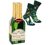 Rainbow Socks - Sparkling Wine Box Socks - Mujer Hombre Calcetines de Vino Espumoso - Calcetines de Regalo para Los Fanáticos de la Fiesta - 1 par - Talla 36-40