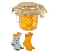 Rainbow Socks Un tarro de miel de calcetínes para él y para ella - 2 pares - Talla 41-46