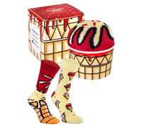 Rainbow Socks - Unisex Mujer Hombre - Helado de Calcetines en una caja para él y para ella - un regalo divertido para amigos para cumpleaños - 1 Par - LIMÓN & CEREZA - 47-50