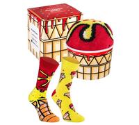 Rainbow Socks - Unisex Mujer Hombre - Helado de Calcetines en una caja para él y para ella - un regalo divertido para amigos para cumpleaños - 1 Par - VAINILLA & CEREZA - 41-46