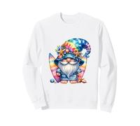 Rainbow Summer GNOME Graphic For Surfer Funny Beach Surfing Sudadera