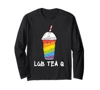 Rainbow Teacup LGBTea Pride - Adorable Mes del Orgullo LGBTQ Manga Larga