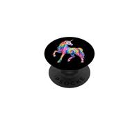 Rainbow Tie Dye Unicornio Colorido Cuento de Hadas Niños Fantasía PopSockets PopGrip Adhesivo