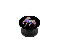 Rainbow Tie Dye Unicornio Magical Fantasy Animal PopSockets PopGrip Adhesivo