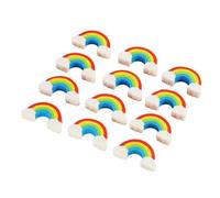 Rainbow Tiny borradores paquete de 100 gomas de borrar, material primario, seguro para donar arte decorativo, no es tóxico