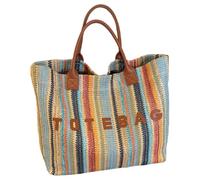 Rainbow Tote Bag Striped Canvas Women’s Handbag Shoulder Bag Portable Travel Shoulder Bags Colorful Stripes Casual Pouch Handbag for Travel Shopping Work Daily Use