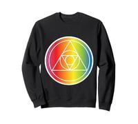 Rainbow Triángulo Geometría Lindo LGBTQ Gay Geométrico Formas Sudadera