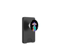 Rainbow UFO Space Abduction Vibrante Diseño artístico PopSockets PopWallet para MagSafe