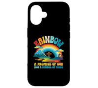 Rainbow Una Promesa de Dios, no un símbolo de Orgullo religioso Carcasa para iPhone 16