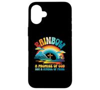 Rainbow Una Promesa de Dios, no un símbolo de Orgullo religioso Carcasa para iPhone 16 Plus