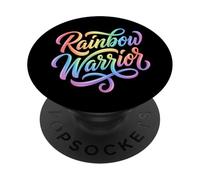 Rainbow Warrior - Declaración de Igualdad del Orgullo Gay PopSockets PopGrip Adhesivo