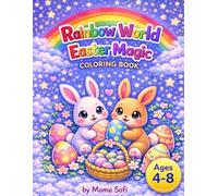 Rainbow World Easter Magic: Eggs and Bunnies Coloring Book