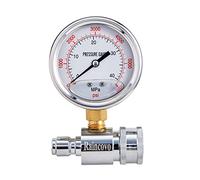 Raincovo Medidor de presión para lavadora, 6000 PSI, conexión rápida de 3/8 pulgadas, medidor de presión para lavadora eléctrica
