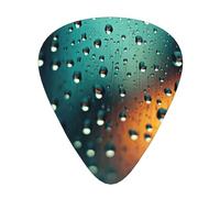 Raindrops in the sky - Paquete de 12 púas de guitarra con caja de almacenamiento organizadora, púas de material ABS para guitarra acústica y eléctrica, 3 opciones de grosor