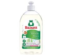 RAINETT - Líquido para lavar las manos - Fórmula hipoalergénica - Conserva las pieles sensibles - Botella reciclada y reciclable - Ecolabel - Almendra - 500 ml